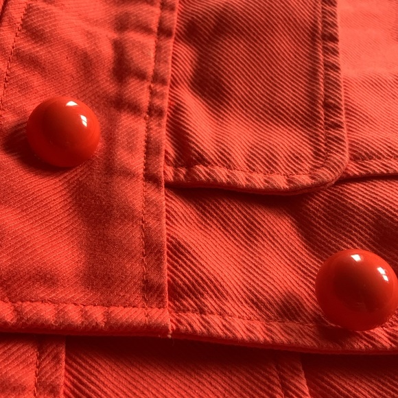 ROXY orange trench style coat. Size small. - Picture 7 of 7